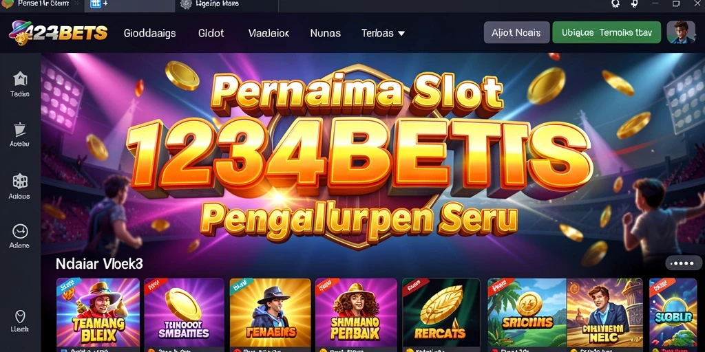 Tampilan gameplay slot 1234BETS dengan animasi menarik.