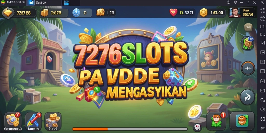 Tampilan gameplay 7276SLOTS yang menarik dan penuh warna.