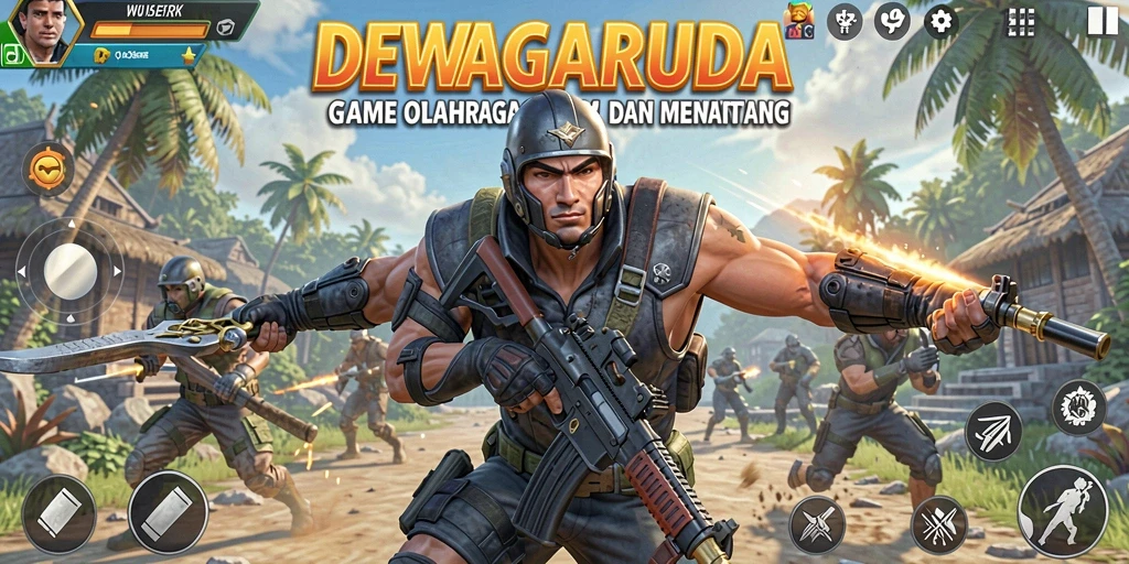 Tampilan gameplay DEWAGARUDA yang seru dan menantang.