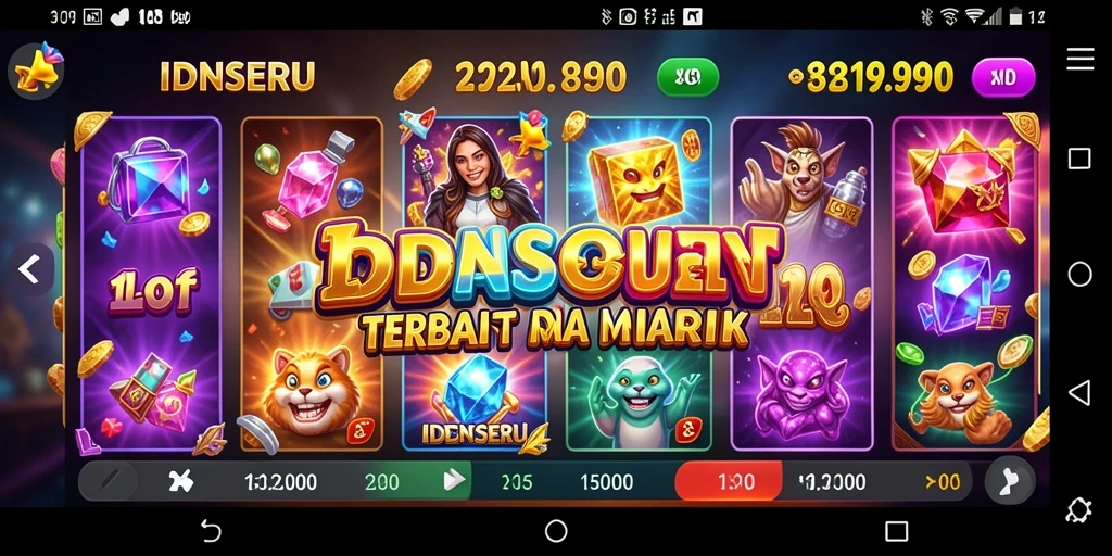 Tampilan menarik dari gameplay <strong>IDNSERU</strong> yang penuh warna dan seru.