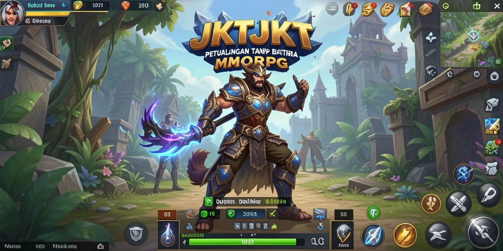 Tangkapan layar menampilkan aksi seru dalam game JKTJKT.