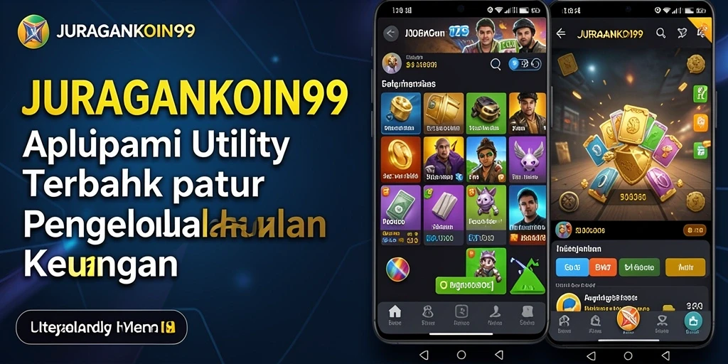 Tampilan antarmuka pengguna aplikasi JURAGANKOIN99 yang sederhana dan informatif.