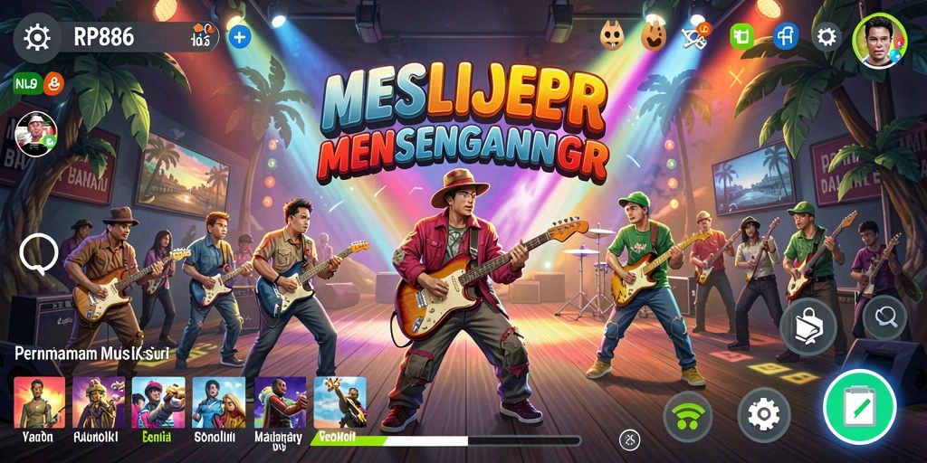 Tampilan screenshot utama dari gameplay <strong>RP886</strong> yang seru dan interaktif.