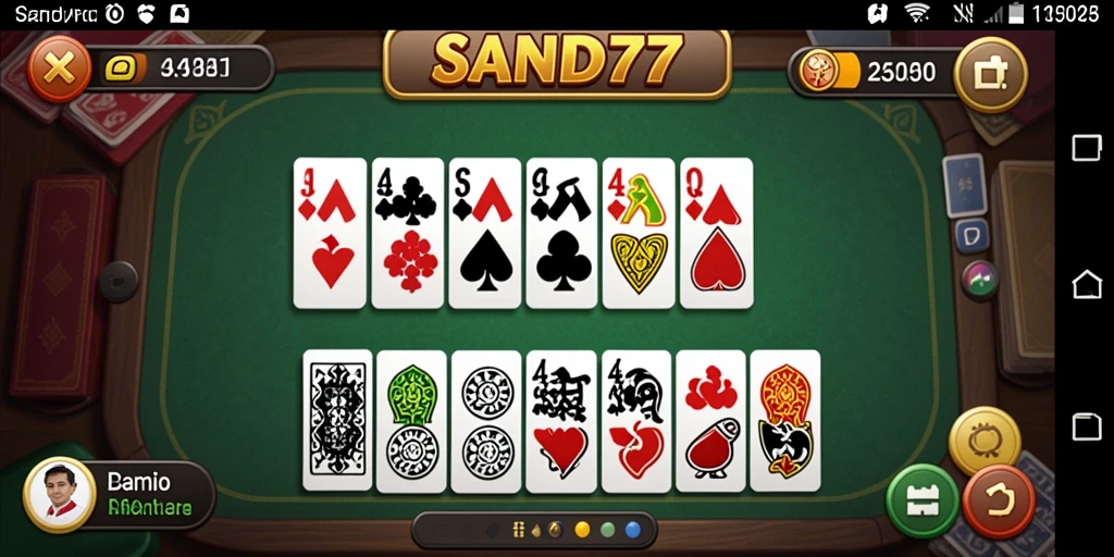 Tampilan gameplay SAND77 yang seru dan interaktif.