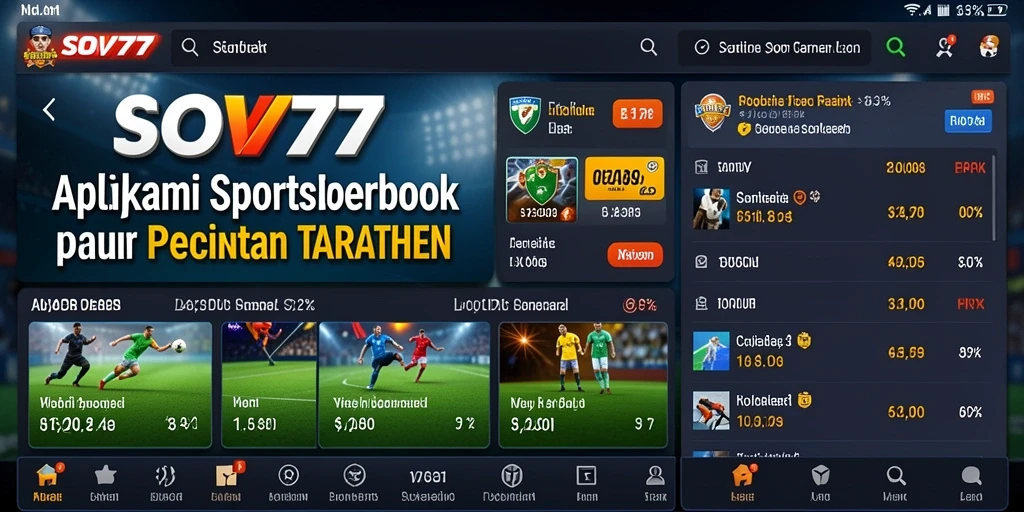Tampilan gameplay SOV777 saat memasang taruhan olahraga.
