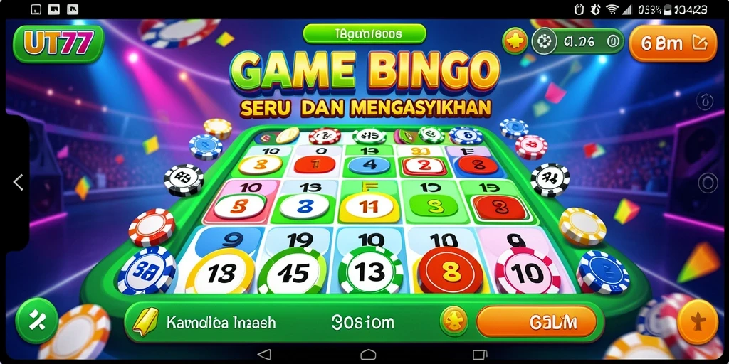 Tampilan permainan Bingo yang seru di UT77.